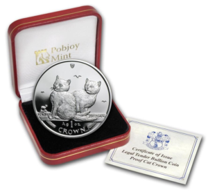 2003 Isle of Man silver Cat