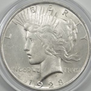1923 Peace Dollar Front