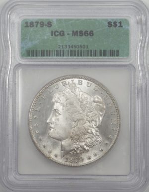 MS66 1879-S Morgan Silver Dollar Front 2133460501