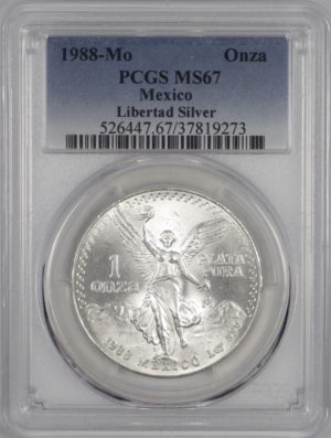 MS67 1988 MS Mexican Libertad Front